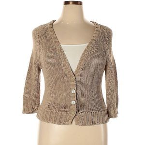 Lane Bryant Tan Cardigan, Plus Size 14